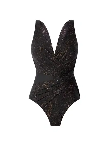 Miraclesuit Swim Women's Brillante Circe Abstract One-Piece Swimsuit - Black - Size 16 | Thumbnail 1