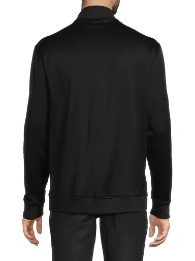 Kiton Men's Swim Cotton Jacket - Black | Thumbnail 5