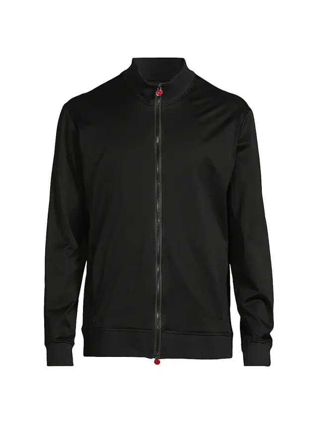 Men's Swim Cotton Jacket - Black