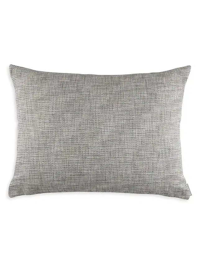 Lili Alessandra Travertine Tweed Throw Pillow - Travertine European