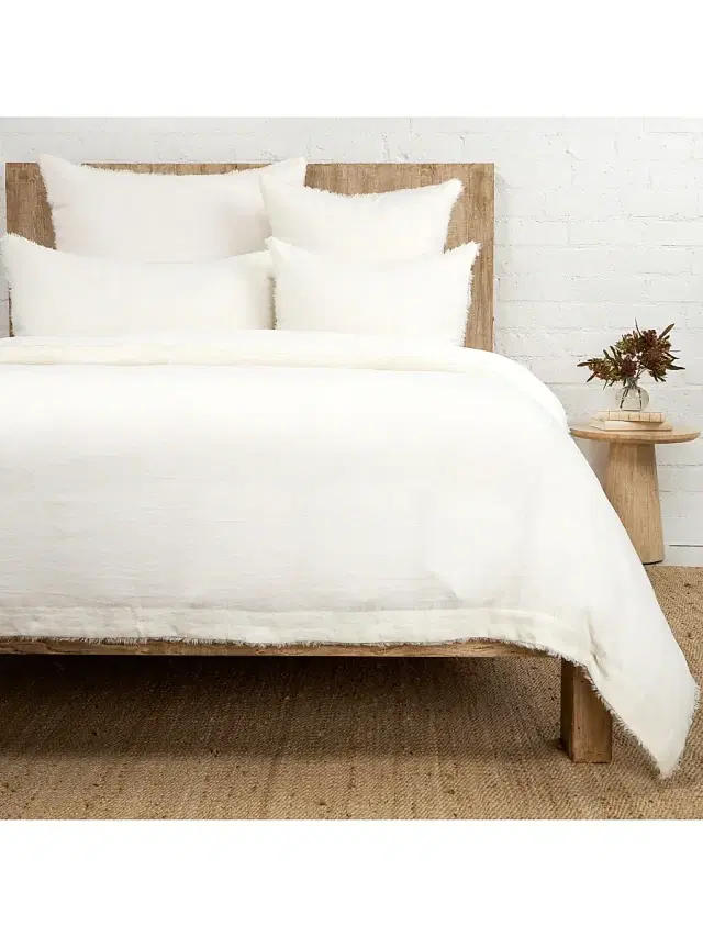 Pom Pom at Home Hunter Duvet Cover & Shams Collection - Cream King