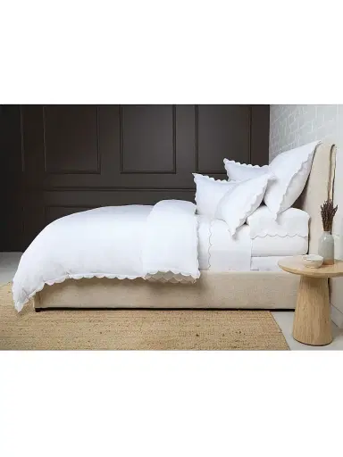 Pom Pom at Home Kelly Linen Duvet Cover & Shams Collection - Flax King | Thumbnail 4
