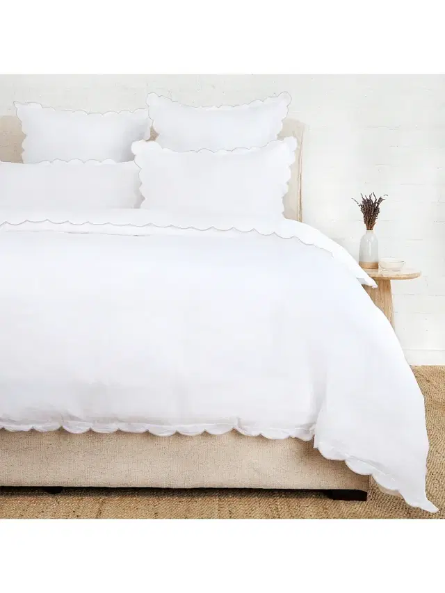 Pom Pom at Home Kelly Linen Duvet Cover & Shams Collection - Flax King