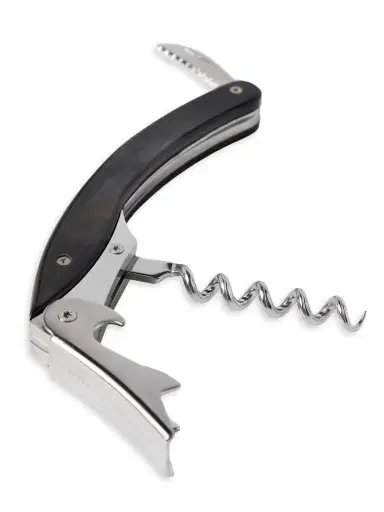 Brunello Cucinelli Buffalo Horn and Steel Corkscrew - Black | Thumbnail 2