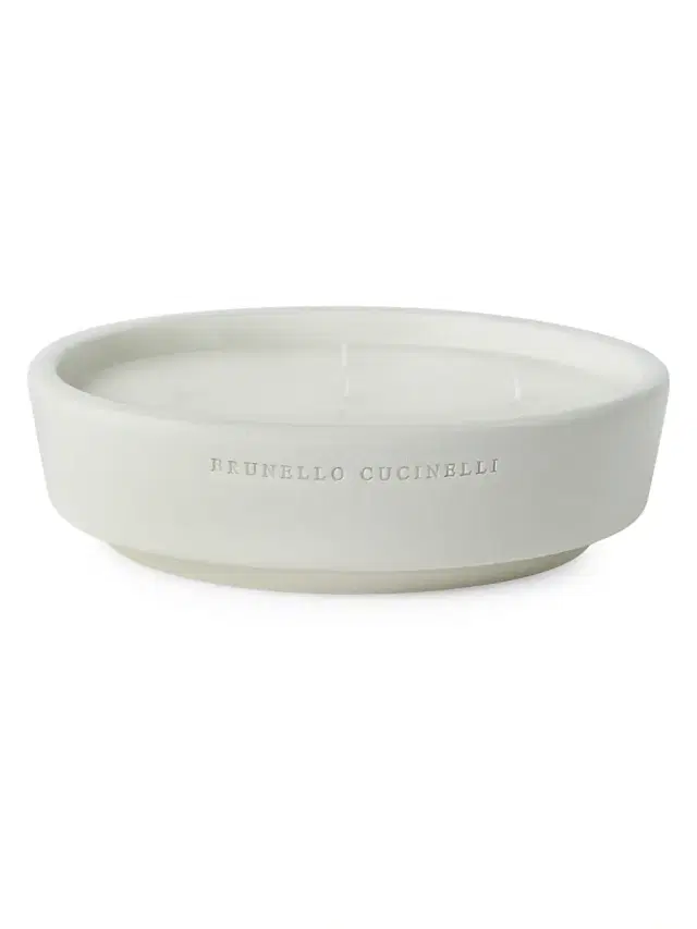 Extra Large Scented Candle in Ceramic Vessel - White