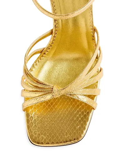 Valentino Garavani Women's Preshoes Sandals in Laminated Ayers with Crystals 90MM | Thumbnail 5 Valentino Garavani Women's Preshoes Sandals in Laminated Ayers with Crystals 90MM | Thumbnail 5