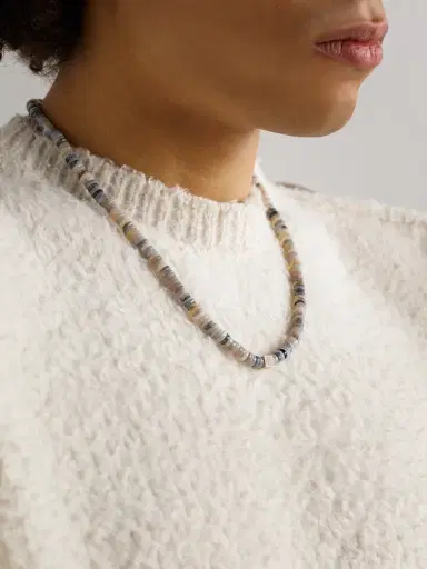 Sydney Evan 14-Karat Gold, Diamond and Opal Beaded Necklace - Men | Thumbnail 2 Sydney Evan 14-Karat Gold, Diamond and Opal Beaded Necklace - Men | Thumbnail 2