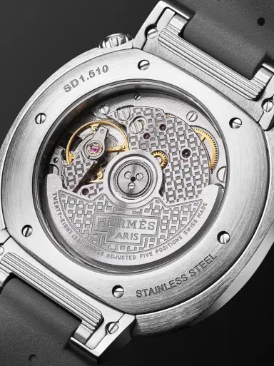 Hermès Timepieces Cut Automatic Stainless Steel Watch, Ref. 404924WW00 - Men | Thumbnail 3 Hermès Timepieces Cut Automatic Stainless Steel Watch, Ref. 404924WW00 - Men | Thumbnail 3