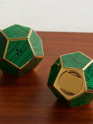 L'Objet Pentagon Spice Jewels Malachite and Gold-Plated Salt and Pepper Shakers - Men | Thumbnail 3 L'Objet Pentagon Spice Jewels Malachite and Gold-Plated Salt and Pepper Shakers - Men | Thumbnail 3