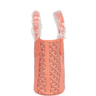 goyard Goyard Goyardine Belharra PM Coral Tote Palladium Hardware | Thumbnail 4 goyard Goyard Goyardine Belharra PM Coral Tote Palladium Hardware | Thumbnail 4