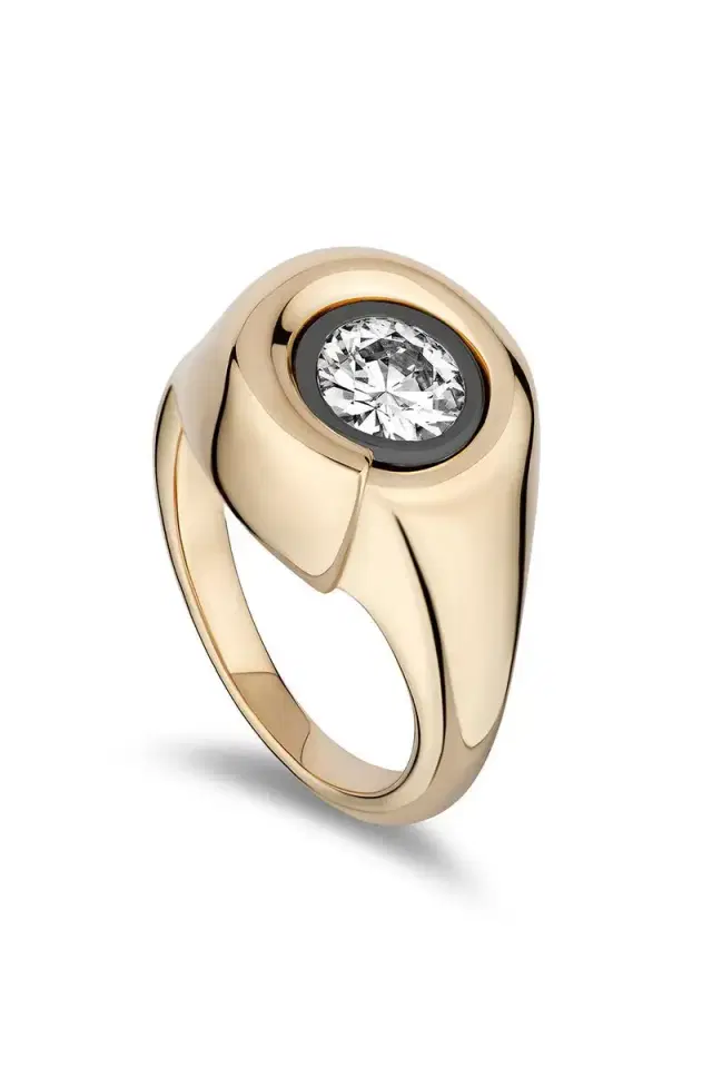 One-Of-A-Kind Nautilus Solitaire Ring