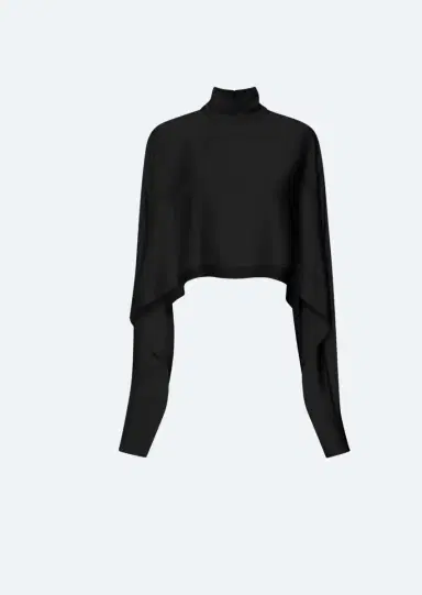 Lapointe Satin Caftan Top | Thumbnail 3
