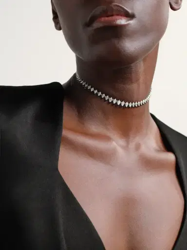 Kamyen 18-karat White Gold, Diamond And Enamel Choker | Thumbnail 2 Kamyen 18-karat White Gold, Diamond And Enamel Choker | Thumbnail 2