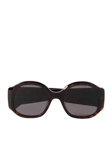 CELINE Eyewear Maxi Triomphe Round-frame Tortoiseshell Acetate Sunglasses | Thumbnail 1 CELINE Eyewear Maxi Triomphe Round-frame Tortoiseshell Acetate Sunglasses | Thumbnail 1