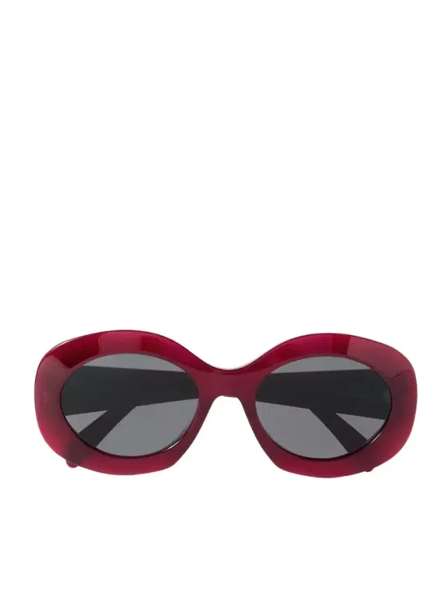 Triomphe Oversized Round-frame Acetate Sunglasses