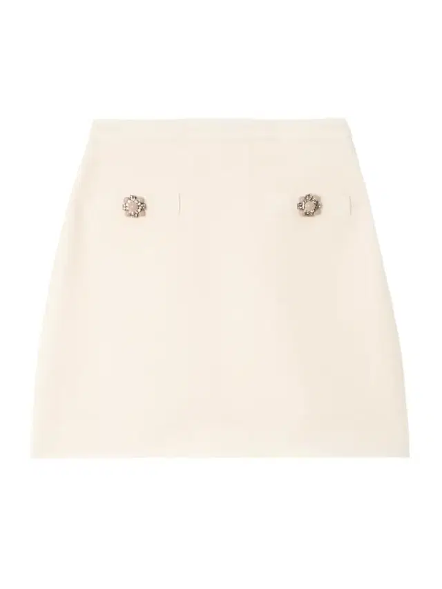 Embellished Wool And Silk-blend Crepe Mini Skirt