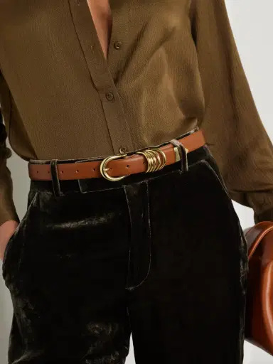 Déhanche Hollyhock Leather Belt | Thumbnail 2