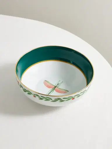 La DoubleJ Gold-plated Porcelain Serving Bowl | Thumbnail 1