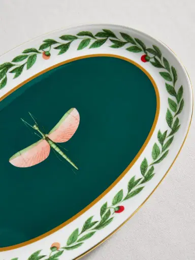 La DoubleJ Gold-plated Porcelain Platter | Thumbnail 3