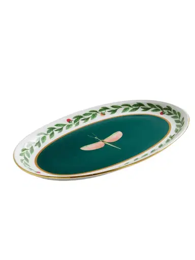 La DoubleJ Gold-plated Porcelain Platter | Thumbnail 1