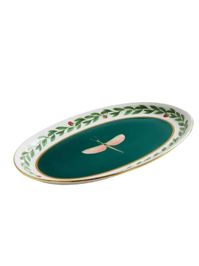 La DoubleJ Gold-plated Porcelain Platter