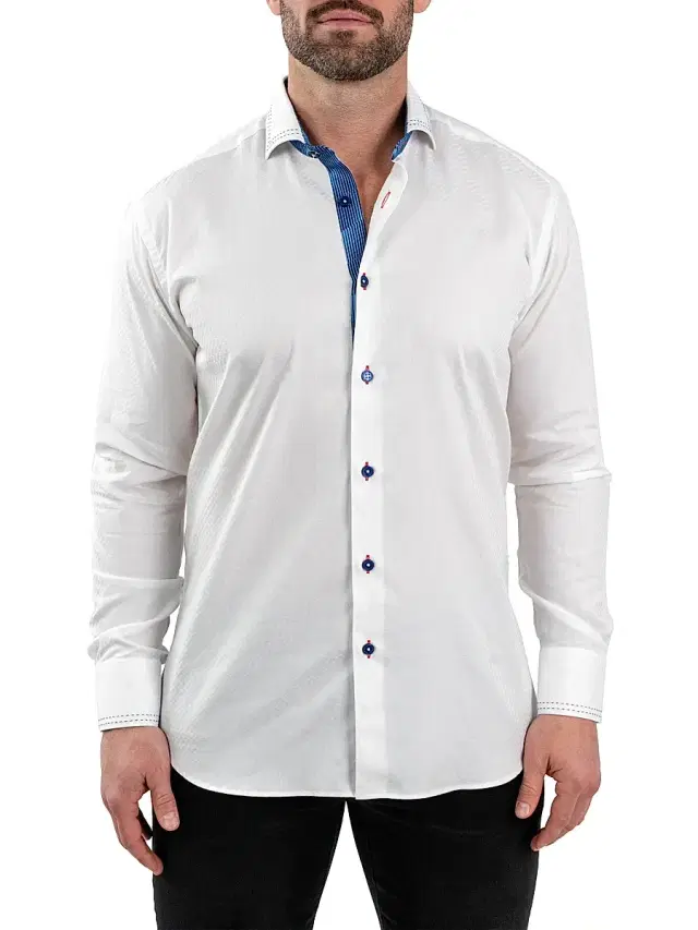 Men's Einstein Jacq Shirt - White