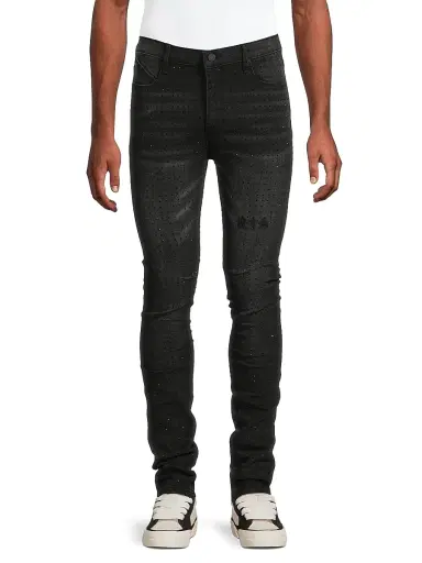 RTA Men's Bryant Slim-Fit Mid-Rise Jeans - Charcoal Crystals | Thumbnail 3 RTA Men's Bryant Slim-Fit Mid-Rise Jeans - Charcoal Crystals | Thumbnail 3