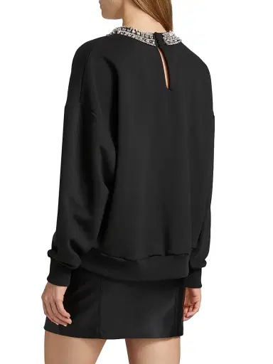 Cinq à Sept Women's Brandy Layered Necklace Sweater - Black - Size Large | Thumbnail 4 Cinq à Sept Women's Brandy Layered Necklace Sweater - Black - Size Large | Thumbnail 4