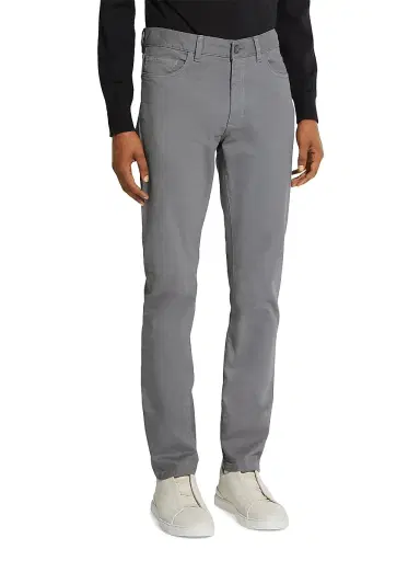 Zegna Men's Stretch Cotton Roccia Jeans - Light Grey - Size 40 | Thumbnail 2 Zegna Men's Stretch Cotton Roccia Jeans - Light Grey - Size 40 | Thumbnail 2