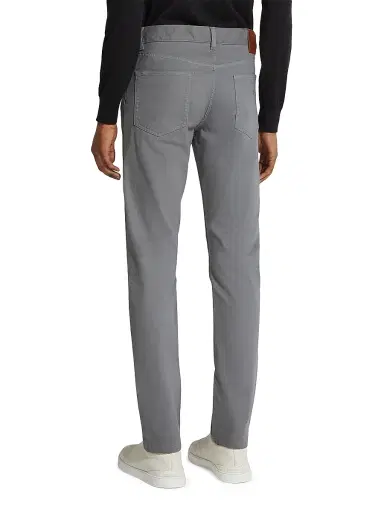 Zegna Men's Stretch Cotton Roccia Jeans - Light Grey - Size 40 | Thumbnail 4 Zegna Men's Stretch Cotton Roccia Jeans - Light Grey - Size 40 | Thumbnail 4