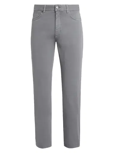 Zegna Men's Stretch Cotton Roccia Jeans - Light Grey - Size 40 | Thumbnail 1 Zegna Men's Stretch Cotton Roccia Jeans - Light Grey - Size 40 | Thumbnail 1