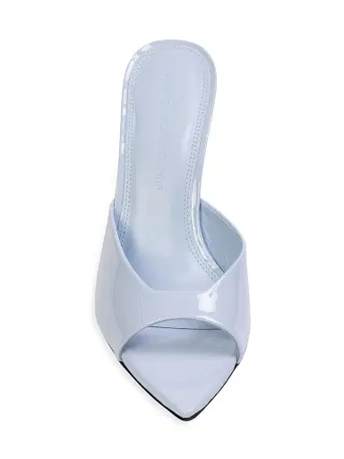 Black Suede Studio Women's Brea 80MM Patent Leather Mules - Sky Blue - Size 11 | Thumbnail 3 Black Suede Studio Women's Brea 80MM Patent Leather Mules - Sky Blue - Size 11 | Thumbnail 3
