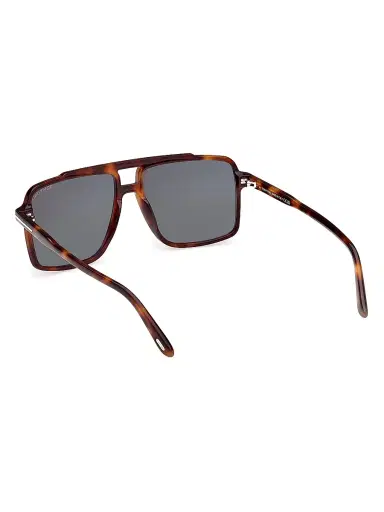 Tom Ford Men's Kemp 59MM Acetate Sunglasses - Tortoise Grey | Thumbnail 4