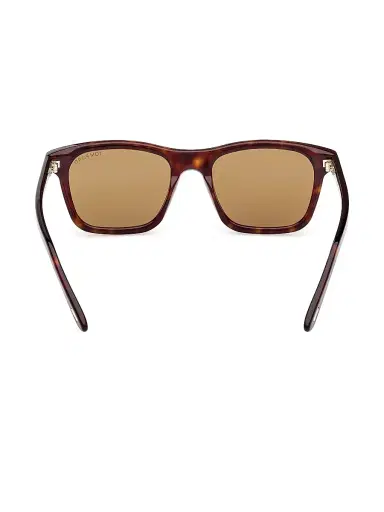 Tom Ford Men's Barron 54MM Square Sunglasses - Dark Havana Yellow | Thumbnail 5