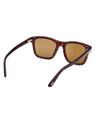 Tom Ford Men's Barron 54MM Square Sunglasses - Dark Havana Yellow | Thumbnail 6