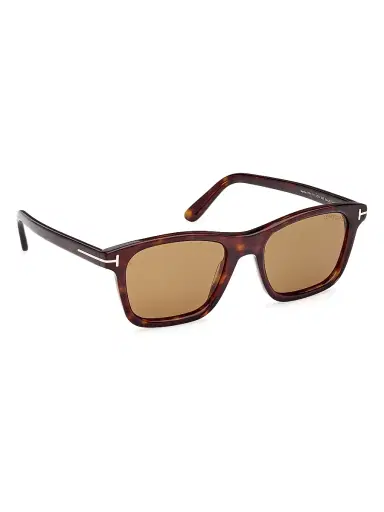 Tom Ford Men's Barron 54MM Square Sunglasses - Dark Havana Yellow | Thumbnail 8