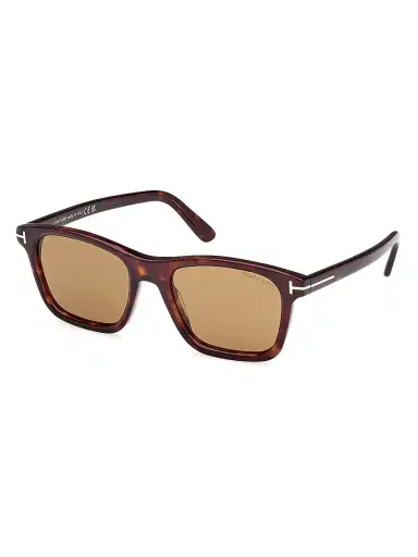 Tom Ford Men's Barron 54MM Square Sunglasses - Dark Havana Yellow | Thumbnail 1