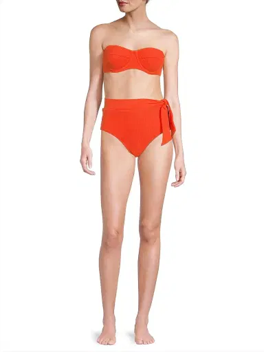 Change of Scenery Women's Nellie Textured Balconette Bikini Top - Flame Texture | Thumbnail 2 Change of Scenery Women's Nellie Textured Balconette Bikini Top - Flame Texture | Thumbnail 2