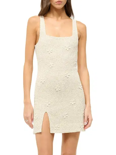 Staud Women's Le Sable Floral Beaded Minidress | Thumbnail 3 Staud Women's Le Sable Floral Beaded Minidress | Thumbnail 3