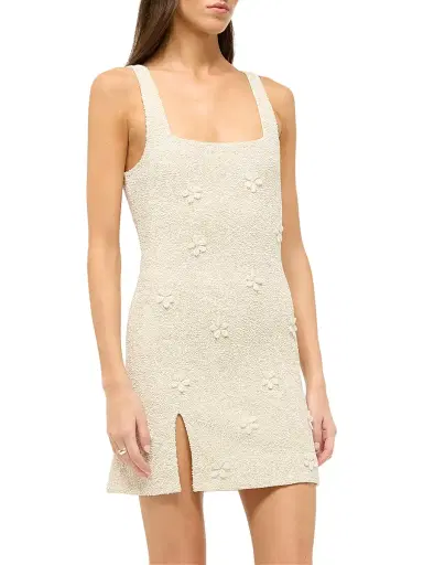 Staud Women's Le Sable Floral Beaded Minidress | Thumbnail 4 Staud Women's Le Sable Floral Beaded Minidress | Thumbnail 4