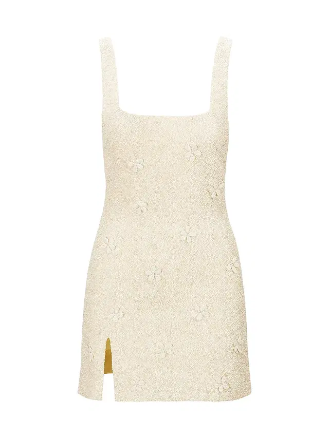 Staud Women's Le Sable Floral Beaded Minidress -