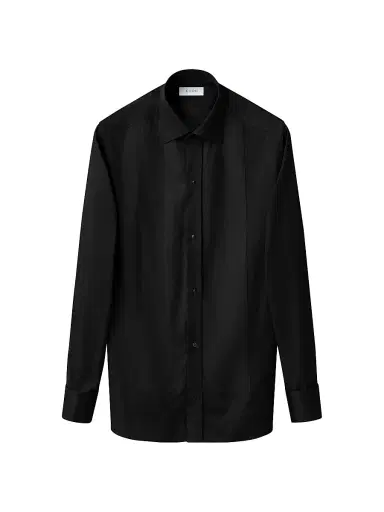 Eton Men's Slim-Fit Plissé Bib Tuxedo Shirt - Black - Size 17.5 | Thumbnail 4 Eton Men's Slim-Fit Plissé Bib Tuxedo Shirt - Black - Size 17.5 | Thumbnail 4