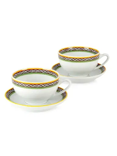 Dolce & Gabbana Carretto Porcelain Cup & Saucer Set | Thumbnail 2 Dolce & Gabbana Carretto Porcelain Cup & Saucer Set | Thumbnail 2