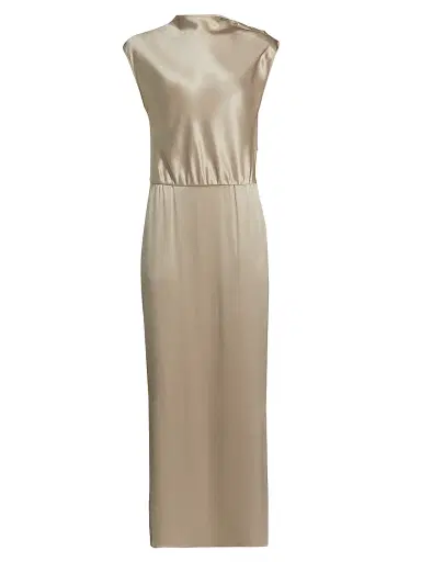 Giorgio Armani Women's Double Silk Satin Dress - Savannah - Size 4 | Thumbnail 1