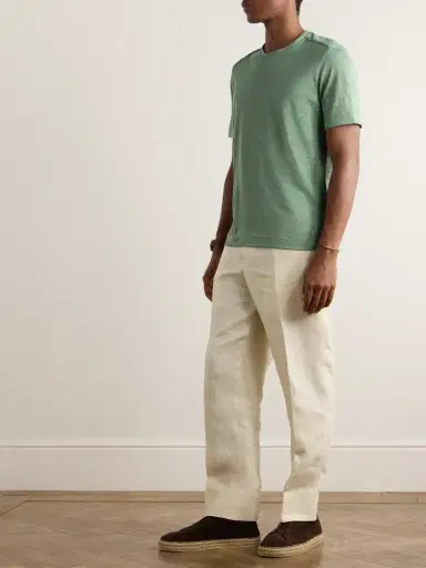 Zegna Linen-Jersey T-Shirt - Men | Thumbnail 2