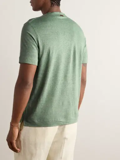 Zegna Linen-Jersey T-Shirt - Men | Thumbnail 3