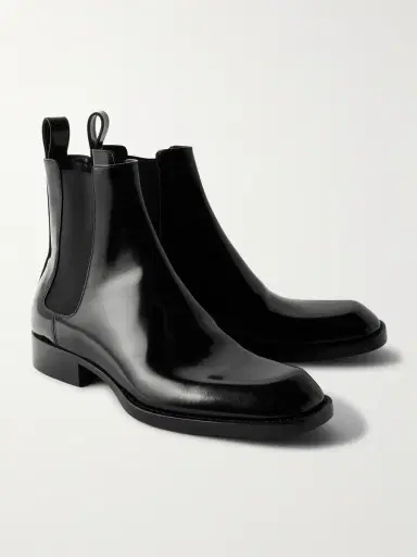Saint Laurent Vadim Polished-Leather Chelsea Boots - Men | Thumbnail 4 Saint Laurent Vadim Polished-Leather Chelsea Boots - Men | Thumbnail 4
