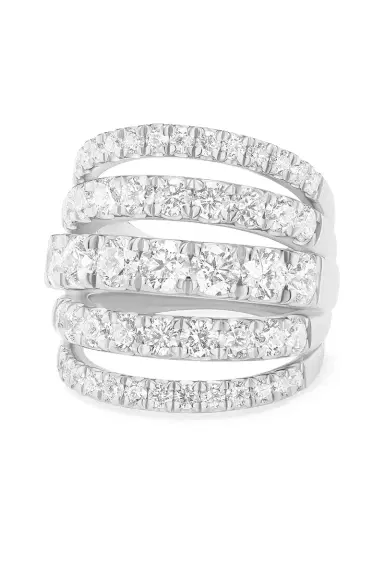 Melissa Kaye Clara Five Row Diamond Ring | Thumbnail 1