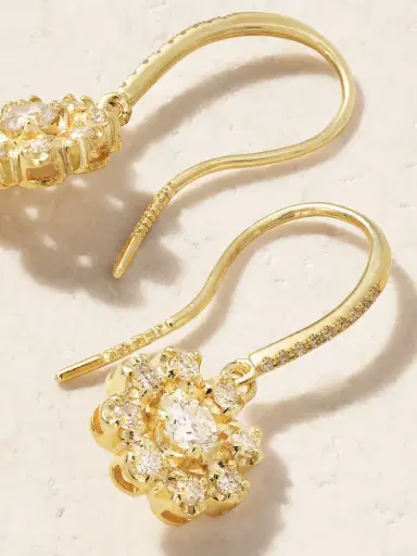 Jennifer Meyer Illusion Small 18-karat Gold Diamond Earrings | Thumbnail 3 Jennifer Meyer Illusion Small 18-karat Gold Diamond Earrings | Thumbnail 3
