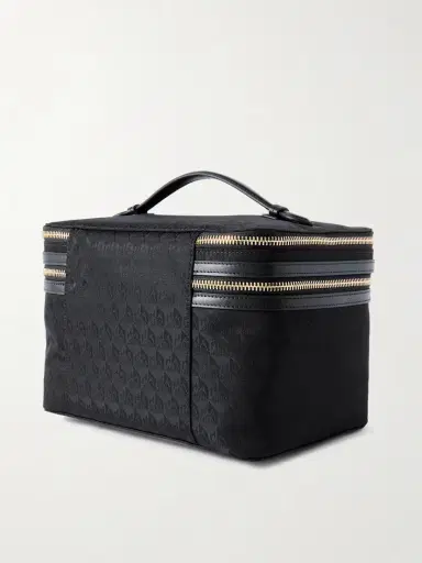 Anya Hindmarch Vanity Kit Leather-trimmed Jacquard Cosmetics Case | Thumbnail 2 Anya Hindmarch Vanity Kit Leather-trimmed Jacquard Cosmetics Case | Thumbnail 2